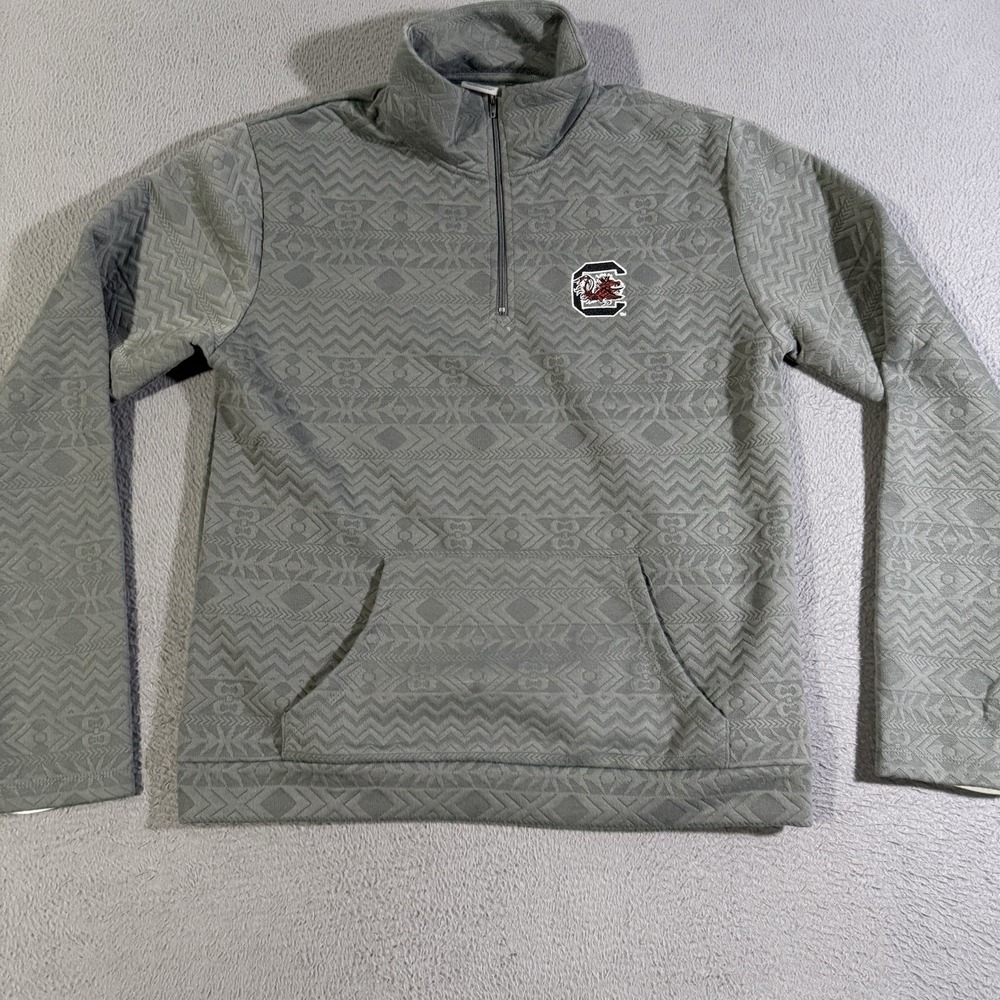 Gameday Couture South Carolina Gamecocks Gray 1/4 Zip Hoodie Women's Size Medium